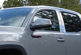 For 2016-2019 Toyota Tacoma 4DR Stainless Polish Mirror Chrome Door Pillar Trim 4PCS