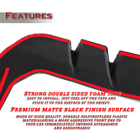 For 2022-2023 Subaru BRZ/Toyota GR86 Black ABS Side Fender Vent Garnish Trim