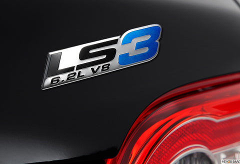 2 x LS3/6.2L/V8 Bumper/Trunk/Engine/Hood BL Aluminum Sticker Decal Emblem Badge  (one pair)