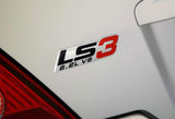 2 x LS3/6.2L/V8 Bumper/Trunk/Engine/Hood Red Aluminum Sticker Decal Emblem Badge  (one pair)