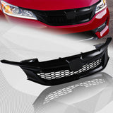 For 2016-2017 Honda Accord Sedan Gen 9Th Sport Style Gloss Black Front Grille Grill