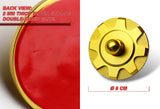 Universal JDM Gold Aluminum Hardware Bonnet Racing Hood Pin Lock Appearance Kit