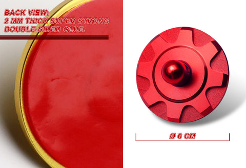 Universal JDM Red Aluminum Hardware Bonnet Racing Hood Pin Lock Appearance Kit