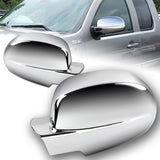 For 2007-2013 Chevy Silverado/Suburban/Tahoe Mirror Chrome Side Mirror Cover Cap  2pcs