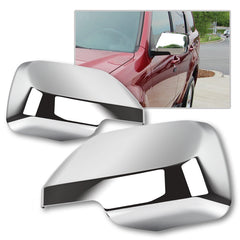 For 2008-2012 Ford Escape Chrome ABS Plastic Side Mirror Cover LH + RH 2-Pcs