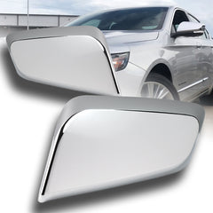 For 2014-2019 Chevrolet Impala Chrome ABS Plastic Side Mirror Cover Overlays LH+RH