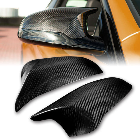 For 2015-2020 BMW M3 M4 F80 F82 Real Carbon Fiber Side View Mirror Cover Cap 2PC