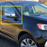 For 2015-2018 Ford Edge Chrome ABS Side Mirror Cover Cap Trim W/Signal Cut LH+RH