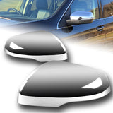 For 2015-2018 Ford Edge Chrome ABS Side Mirror Cover Cap Trim W/Signal Cut LH+RH
