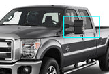For 2008-2016 Ford Super duty Chrome Side Mirror White LED Running Signal Lights