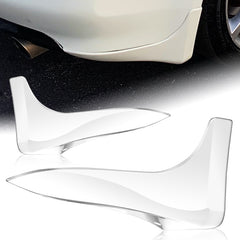 For 2003-2009 Nissan 350Z Z33 Painted White Rear Bumper Lip Mud Guards Spats Aprons