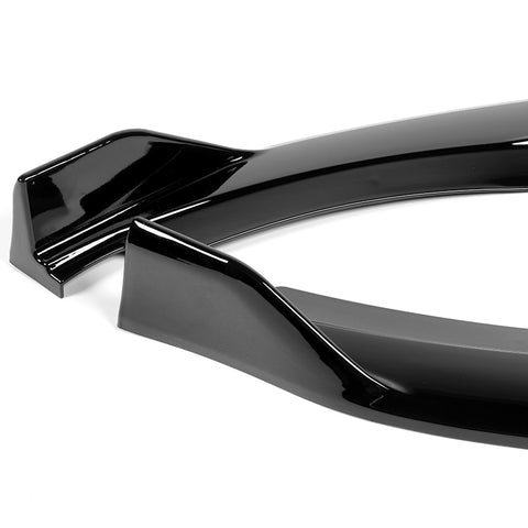 For 2011-2013 Scion TC V-Style Painted Black Front Bumper Spoiler Splitter Lip  3pcs