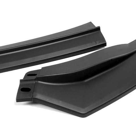 For 2011-2013 Scion TC V-Style Matt Black Front Bumper Body Spoiler Splitter Lip  3pcs
