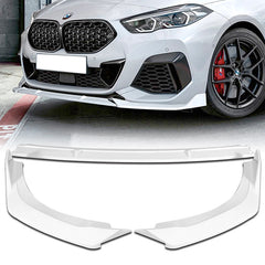 For 2020-2022 BMW 2-Series F44 Gran Coupe Painted White Front Bumper Spoiler Lip  3pcs