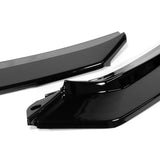 For 2021-2022 Kia K5 GT-Line STP-Style Painted Black Front Bumper Spoiler Lip  3pcs