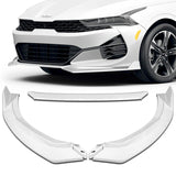 For 2021-2024 Kia K5 GT-Line STP-Style Painted White Front Bumper Spoiler Lip  3pcs