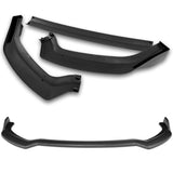 For 2021-2023 Ford Mustang Mach-E GT Carbon Look Front Bumper Body Spoiler Lip  3pcs