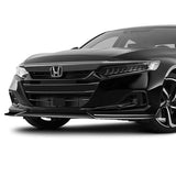 For 2021-2022 Honda Accord Sedan Painted Black Front Bumper Spoiler Splitter Lip  3pcs