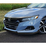 For 2021-2023 Honda Accord Sedan Carbon Style Front Bumper Spoiler Splitter Lip  3pcs