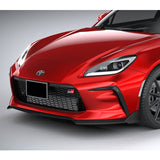 For 2022-2024 Toyota GR86 ST-Style Carbon Look Front Bumper Spoiler Splitter Lip 3pcs