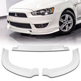 For 2008-2015 Mitsubishi  Lancer RA-Style Painted White Front Bumper Splitter Spoiler Lip