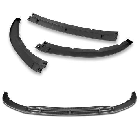 For 2013-2014 Ford Mustang GT-Style Carbon Look Front Bumper Body Spoiler Lip