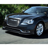 For 2015-2021 Chrysler 300 STP-Style Painted Black Front Bumper Splitter Spoiler Lip 3Pcs