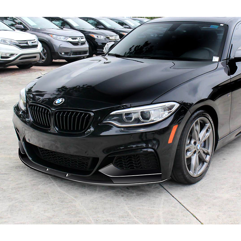 For 2014-21 BMW 2-Series F22 F23 M-Sport Painted Black Front Bumper Sp