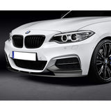 For 2014-2021 BMW 2-Series F22 F23 M-Sport  Matt Black  Front Bumper Splitter Spoiler Lip  4Pcs