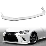 2016-2019 Lexus GS-Series Painted White Front Bumper Body Kit Spoiler Lip + Side Skirt Rocker Winglet Canard Diffuser Wing  Body Splitter ABS (Glossy White) 5PCS