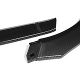 For 2021-2023 Toyota Camry LE / XLE Carbon Painted Front Lower Bumper Lip Spoiler 3pcs