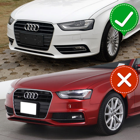 For 2013-2016 Audi A4 Quattro Carbon Look Front Bumper Splitter Spoiler Lip 3pcs