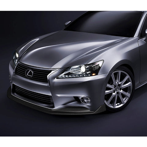 For 2013-2015 Lexus GS350 GS450h Base Carbon Look Front Bumper Spoiler Lip  3pcs