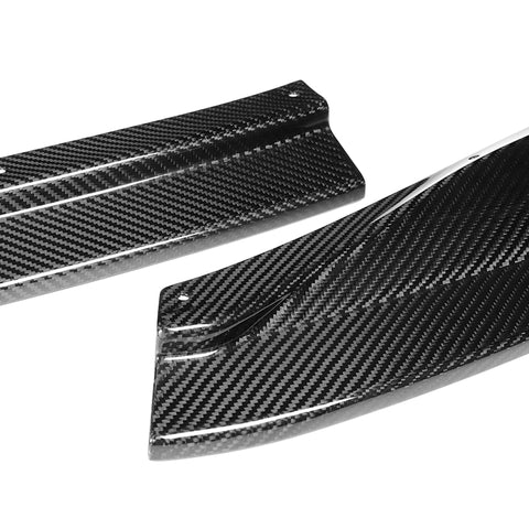 For 2013-2015 Lexus GS350 GS450h Base Real Carbon Fiber Front Bumper Spoiler Lip  3pcs