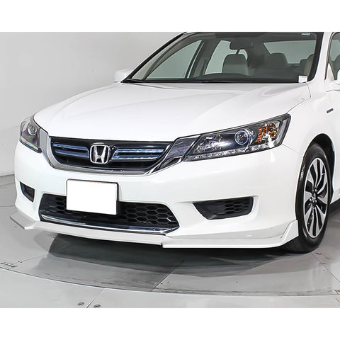For 2013-2015 Honda Accord Sedan Painted White Front Bumper Splitter Spoiler Lip  3pcs