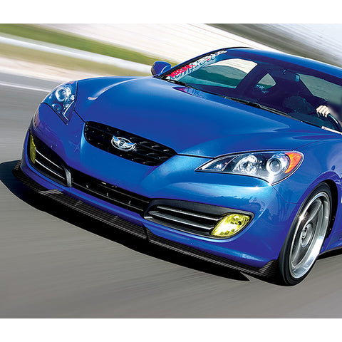 For 2010-2012 Hyundai Genesis Coupe Carbon Look Front Bumper Body Spoiler Lip  3pcs