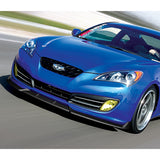 For 2010-2012 Hyundai Genesis Coupe Matt Black Front Bumper Splitter Spoiler Lip  3pcs