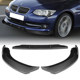 For 2011-2013 BMW 3-Series E92 E93 Coupe Carbon Look Front Bumper Spoiler Lip  3pcs