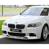 For 2011-2016 BMW F10 528i 530i M-Sport Painted White Front Bumper Spoiler Lip  3pcs