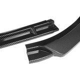 For 2017-2022 Hyundai IONIQ STP Carbon Look Front Bumper Splitter Spoiler Lip  3pcs