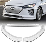 For 2017-2022 Hyundai IONIQ STP Painted White Front Bumper Splitter Spoiler Lip  3pcs