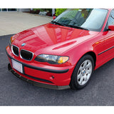For 2002-2005 BMW 3-Series E46 Sedan Carbon Look Front Bumper Body Spoiler Lip  3pcs