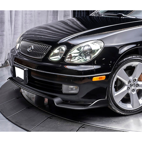 For 1998-2005 Lexus GS300 GS400 GS430 Painted Black Front Bumper Spoiler Lip  3pcs