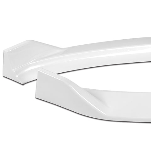 For 2014-2016 Kia Forte EX LX SX Painted White Front Bumper Splitter Spoiler Lip  3pcs