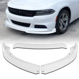 For 2015-2022 Dodge Charger SXT Painted White Front Bumper Splitter Spoiler Lip  3 pcs