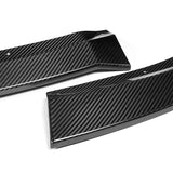 For 2015-2022 Dodge Charger SXT Carbon Fiber Front Bumper Splitter Spoiler Lip  3pcs