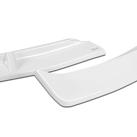 For 2010-2013 Kia Forte STP-Sty Painted White Front Bumper Splitter Spoiler Lip  3pcs