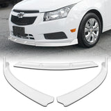 For 2011-2014 Chevrolet Cruze Painted White Front Bumper Splitter Spoiler Lip  3 pcs