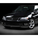 For 2001-2005 Lexus IS300 STP-Style Painted Black Front Bumper Body Spoiler Lip  3pcs
