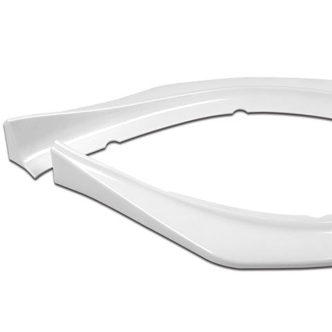For 2009-2015 Lancer GT GTS RA-Style Painted White Front Bumper Body Spoiler Lip  3pcs